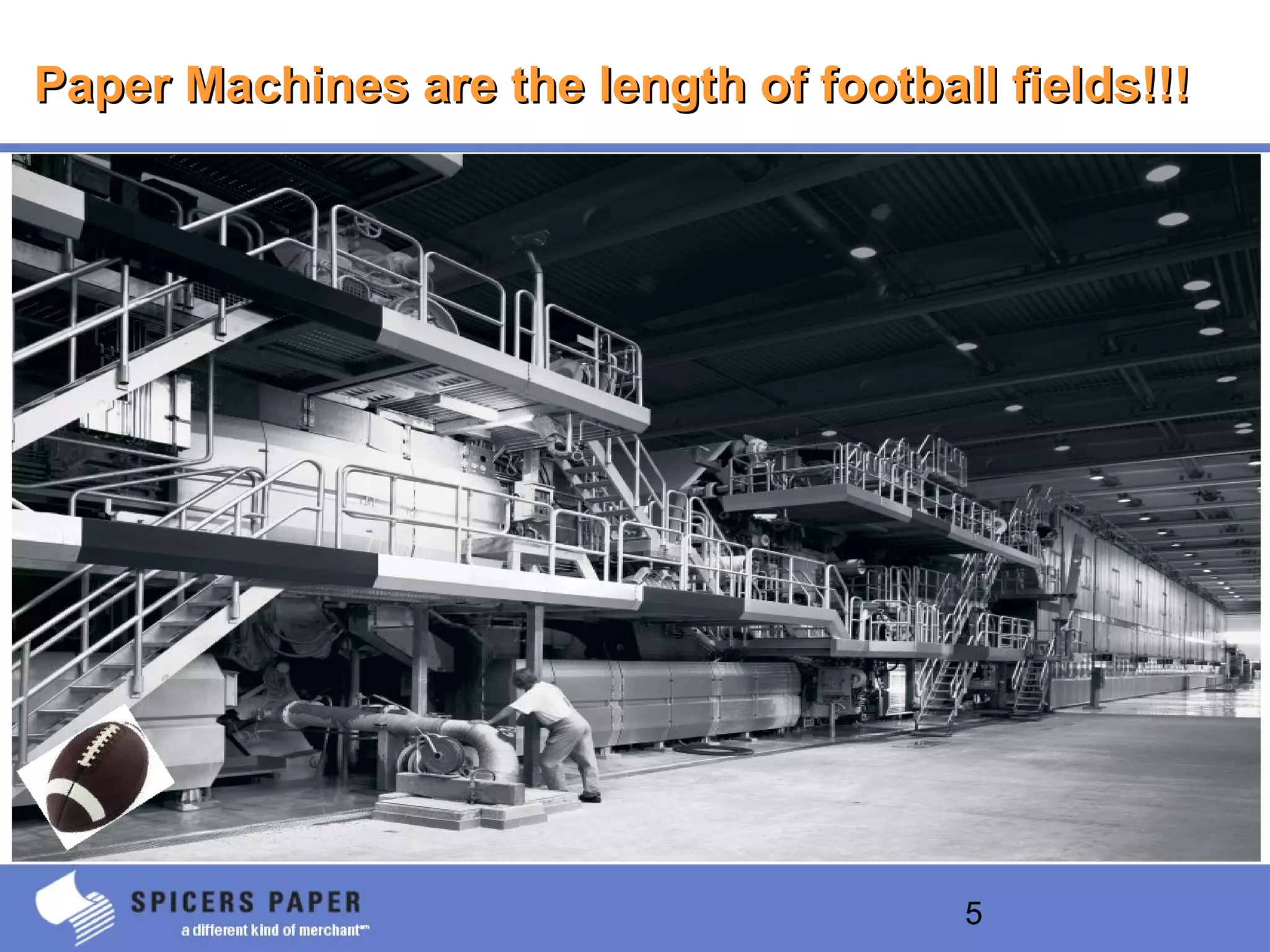 5
Paper Machines are the length of football fields!!!Paper Machines are the length of football fields!!!
 