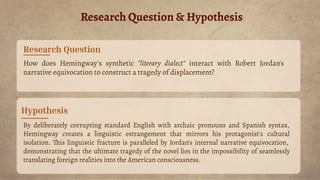 Language as Battlefield Literary Dialect and Narrative Equivocation in ...