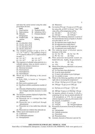 7
ŋŘŎĊŝŏŖŏōŞĊŞŒŏĊōřŜŜŏōŞĊŋŘŝšŏŜĊşŝœŘőĊŞŒŏĊōřŎŏŝ
őœŠŏŘĊŌŏŖřšĊŞŒŏĊŖœŝŞŝĤ
List I ListII
ĳĘ įŞŋŜŎĊŜŏŋōŞœřŘ īĘ īŖōřŒřŖœōĊĵĹĲ
ĳĳĘ ĲţŎŜřŢţŖŋŞœřŘ ĬĘ īŘŒţŎŜřşŝĊīŖĭŖĝ
ĳĳĳĘ ĮŏŒţŎŜřė ĭĘ ĭŒŜřŗţŖĊōŒŖřŜœŎŏ
ŒŋŖřőŏŘŋŞœřŘ
ĳŀĘ İŜœŏŎŏŖėĭŜŋŐŞŝ ĮĘ ĮœŖşŞŏĊŋŖŕŋŖœŘŏ
ŜŏŋōŞœřŘ ĵķŘĹĞ
Codes:
Ēŋē ĳėīĖĊĳĳėĬĖĊĳĳĳėĭĖĊĳŀėĬ
ĒŌē ĳėĮĖĊĳĳėĭĖĊĳĳĳėīĖĊĳŀėĬ
Ēōē ĳėĭĖĊĳĳėĮĖĊĳĳĳėīĖĊĳŀėĬ
ĒŎē ĳėĬĖĊĳĳėīĖĊĳĳĳėĮĖĊĳŀėĭ
61. ľŒŏĊ ŝřŖşŌœŖœŞţĊŚŜřŎşōŞĊ řŐĊīőĳĊ ŋŞĊ ĜğƚĭĊ œŝ
ěĘĚĊǁĊěĚƀěĠĊŗřŖĜĊĶƀĜĘĊľŒŏĊŝřŖşŌœŖœŞţĊřŐĊīőĳĊœŘ
ěĚƀĞĸĊŝřŖşŞœřŘĊřŐĊĵĳĊŋŞĊĜğƚĭĊœŝĊŋŚŚŜřŢœŗŋŞŏŖţ
ĒœŘĊŗřŖĊĶƀěē
Ēŋē ěĘĚĊǁĊěĚƀěĜ ĒŌē ěĘĚĊǁĊěĚƀěĚ
Ēōē ěĘĚĊǁĊěĚƀĢ ĒŎē ěĘĚĊǁĊěĚƀěĠ
62. ľŒŏĊŗœőŜŋŞœřŘĊřŐĊōřŖŖřœŎŋŖĊŝřŖşŞŏĊŚŋŜŞœōŖŏŝĊœŘĊŋ
ōřŖŖřœŎŋŖĊŝřŖşŞœřŘĖĊšŒŏŘĊŋŘĊŏŖŏōŞŜœōĊōşŜŜŏŘŞĊœŝ
ŋŚŚŖœŏŎĊŞřĊŞŒŏĊŝřŖşŞœřŘĊœŝĊŕŘřšŘĊŋŝ
Ēŋē ĬŜřšŘœŋŘĊŗřŠŏŗŏŘŞ
ĒŌē įŖŏōŞŜřřŝŗřŝœŝ
Ēōē įŖŏōŞŜřŚŒřŜŏŝœŝ
ĒŎē įŖŏōŞŜřŎœŋŖţŝœŝ
63. ŁŒœōŒĊ řŘŏĊ řŐĊ ŞŒŏĊ ŐřŖŖřšœŘőĊ œŝĊ ŞŒŏĊ ōřŜŜŏōŞ
ŝŞŋŞŏŗŏŘŞĩ
Ēŋē ĬĜĲĠĘĜĸĲĝĊ œŝĊ ŕŘřšŘĊ ŋŝĊ ŻœŘřŜőŋŘœō
ŌŏŘŤŏŘŏż
ĒŌē ĬřŜœōĊŋōœŎĊœŝĊŋĊŚŜřŞřŘœōĊŋōœŎ
Ēōē ĬŏŜţŖŖœşŗĊŏŢŒœŌœŞŝĊōřřŜŎœŘŋŞœřŘĊŘşŗŌŏŜĊřŐ
ŝœŢ
ĒŎē ĭŒŖřŜœŎŏŝĊřŐĊŌřŞŒĊŌŏŜţŖŖœşŗĊŋŘŎĊŋŖşŗœŘœşŗ
ŒŋŠŏĊŌŜœŎőŏŎĊōŒŖřŜœŎŏĊŝŞŜşōŞşŜŏŝĊœŘĊŝřŖœŎ
ŚŒŋŝŏ
64. ľŒŏĊœřŘœŤŋŞœřŘĊōřŘŝŞŋŘŞĊřŐĊŚŒŏŘřŖĊœŝĊŒœőŒŏŜĊŞŒŋŘ
ŞŒŋŞĊřŐĊŏŞŒŋŘřŖĊŌŏōŋşŝŏ
Ēŋē ĺŒŏŘřŢœŎŏĊœřŘĊ œŝĊŋĊ ŝŞŜřŘőŏŜĊ ŌŋŝŏĊŞŒŋŘ
ŏŞŒřŢœŎŏĊœřŘ
ĒŌē ĺŒŏŘřŢœŎŏĊ œřŘĊ œŝĊ ŝŞŋŌœŖœŤŏŎĊ ŞŒŜřşőŒ
ŎŏŖřōŋŖœŤŋŞœřŘ
Ēōē ĺŒŏŘřŢœŎŏĊœřŘĊœŝĊŖŏŝŝĊŝŞŋŌŖŏĊŞŒŋŘĊŏŞŒřŢœŎŏ
œřŘ
ĒŎē ĺŒŏŘřŢœŎŏĊœřŘĊœŝĊŌşŖŕœŏŜĊŞŒŋŘĊŏŞŒřŢœŎŏĊœřŘ
65. ľŏŐŖřŘĖĊŝŞţŜřŘĊŋŘŎĊŘŏřŚŜŏŘŏĊŋŜŏĊŋŖŖ
Ēŋē ĭřŚřŖţŗŏŜŝ
ĒŌē ĭřŘŎŏŘŝŋŞœřŘĊŚřŖţŗŏŜŝ
Ēōē ĲřŗřŚřŖţŗŏŜŝ
ĒŎē ķřŘřŗŏŜŝ
66. İřŜĊŜŏŋōŞœřŘĊĺĭŖĝĊĒőēĊĕĊĭŖĜĊĒőēĊ ĊĺĭŖğĊĒőēĖ
ŞŒŏĊŠŋŖşŏĊřŐĊĵōĊŋŞĊĜğĚƚĭĊœŝĊĜĠĊŗřŖƀěĊŖœŞŜŏěĘĊľŒŏ
ŠŋŖşŏĊřŐĊĵŚĊŋŞĊŞŒœŝĊŞŏŗŚŏŜŋŞşŜŏĊšœŖŖĊŌŏ
Ēŋē ĚĘĠěĊŋŞŗƀě ĒŌē ĚĘğġĊŋŞŗƀě
Ēōē ĚĘĢĝĊŋŞŗƀě ĒŎē ĚĘĞĠĊŋŞŗƀě
67. ŁŒœōŒĊřŐĊŞŒŏĊŐřŖŖřšœŘőĊŝŞŋŞŏŗŏŘŞĊœŝĊōřŜŜŏōŞĊœŐ
ŞŒŏĊœŘŞŏŜŗřŖŏōşŖŋŜĊŐřŜōŏŝĊœŘĊŖœśşœŎŝĊīĖĊĬĊŋŘŎĊĭ
ŋŜŏĊœŘĊŞŒŏĊřŜŎŏŜĊīĊĦĊĬĊĦĊĭĩ
Ēŋē ĬĊŏŠŋŚřŜŋŞŏŝĊŗřŜŏĊŜŏŋŎœŖţĊŞŒŋŘĊī
ĒŌē ĬĊŏŠŋŚřŜŋŞŏŝĊŖŏŝŝĊŜŏŋŎœŖţ ŞŒŋŘĊĭ
Ēōē īĊŋŘŎĊĬĊŏŠŋŚřŜŋŞŏĊŋŞĊŞŒŏĊŝŋŗŏĊŜŋŞŏ
ĒŎē īĊŏŠŋŚřŜŋŞŏŝĊŗřŜŏĊŜŏŋŎœŖţĊŞŒŋŘĊĭ
68. ľŒŏĊ ŜŏŎşōœŘőĊ ŚřšŏŜĊ řŐĊ ŎœŠŋŖŏŘŞĊ ŝŚŏōœŏŝ
ŎŏōŜŏŋŝŏŝĊœŘĊŞŒŏĊřŜŎŏŜ
Ēŋē ıŏĊĨĊĽŘĊĨĊĺŌ ĒŌē ĽŘĊĨĊıŏĊĨĊĺŌ
Ēōē ĺŌĊĨĊĽŘĊĨĊıŏ ĒŎē ĸřŘŏĘ
69. ŁŒŏŘĊ ŚřŞŋŝŝœşŗĊ ŐŏŜŜřōţŋŘœŎŏĊōŜţŝŞŋŖŝĊ ŋŜŏ
ŒŏŋŞŏŎĊšœŞŒĊōřŘōĘĊ Ĝ ĞĲ ĽĹ ĊŞŒŏĊőŋŝĊŏŠřŖŠŏŎĊœŝ
Ēŋē ĜĽĹ ĒŌē ĝĸĲ
Ēōē ĜĭĹ ĒŎē ĭĹ
70. ŁŒœōŒĊřŐĊŞŒŏĊŐřŖŖřšœŘőĊŝŞŋŞŏŗŏŘŞŝĊœŝĊŘřŞĊōřŜŜŏōŞ
ŜŏőŋŜŎœŘőĊŋŘœŖœŘŏĩ
Ēŋē ĳŞĊœŝĊŖŏŝŝĊŌŋŝœōĊŞŒŋŘĊŏŞŒţŖŋŗœŘŏ
ĒŌē ĳŞĊōŋŘĊŌŏĊŝŞŏŋŗėŎœŝŞœŖŖŏŎ
Ēōē ĳŞĊŜŏŋōŞŝĊšœŞŒĊŝřŎœşŗĊŞřĊőœŠŏĊŒţŎŜřőŏŘ
ĒŎē ĳŞĊœŝĊŝřŖşŌŖŏĊœŘĊšŋŞŏŜ
71. ŁŒœōŒĊřŐĊŞŒŏĊŐřŖŖřšœŘőĊŏśşœŖœŌŜœŋĊšœŖŖĊŝŒœŐŞĊŞř
ŜœőŒŞĊŝœŎŏĊřŘĊœŘōŜŏŋŝœŘőĊŞŒŏĊŞŏŗŚŏŜŋŞşŜŏĩ
Ēŋē ĭĹĊĒőēĊĕĊĲĜĹĊĒőēĊ ĊĭĹĜĊĒőēĊĕĊĲĜĊĒőē
ĒŌē ĜĽĹĜĒőēĊĕĊĹĜĊĒőēĊ ĊĜĽĹĝĊĒőē
Ēōē ĲĜĹĊĒőēĊ ĊĲĜĊĒőēĊĕĊ ēőĒĹ
Ĝ
ě Ĝ
ĒŎē ĞĲĭŖĊĒőēĊĕĊĹĜĊĒőēĊ ĊĜĲĜĹĊĒőēĊĕĊĜĭŖĜĊĒőē
72. īŘĊ ŋśşŏřşŝĊŝřŖşŞœřŘĊ řŐĊŝşōŜřŝŏĖĊ ĭěĜĲĜĜĹěěĖ
ōřŘŞŋœŘœŘőĊĝĞĘĜĊőęęĊŒŋŝĊŋŘĊřŝŗřŞœōĊŚŜŏŝŝşŜŏĊřŐ
ĜĘĝĢĊŋŞŗřŝŚŒŏŜŏŝĊ ŋŞĊěġƚĭĘĊ İřŜĊ ŋŘĊ ŋśşŏřşŝ
ŝřŖşŞœřŘĊřŐĊőŖşōřŝŏĖĊĭĠĲěĜĹĠĊŞřĊŌŏĊœŝřŞřŘœōĊšœŞŒ
ŞŒœŝĊŝřŖşŞœřŘĖĊœŞĊšřşŖŎĊŒŋŠŏ
Ēŋē ĝĞĘĜĊőęŖœŞ ĒŌē ěġĘěĊőęŖœŞ
Ēōē ěĢĘĚĊőęŖœŞ ĒŎē ĝĠĘĚĊőęŖœŞĊřŐĊőŖşōřŝŏ
73. ĺŜŏŠŏŘŞœřŘĊřŐĊōřŜŜřŝœřŘĊřŐĊœŜřŘĊŌţĊńŘĊōřŋŞœŘőĊœŝ
ōŋŖŖŏŎ
Ēŋē ıŋŖŠŋŘœŤŋŞœřŘ
ĒŌē ĭŋŞŒřŎœōĊŚŜřŞŏōŞœřŘ
Ēōē įŖŏōŞŜřŖţŝœŝ
ĒŎē ĺŒřŞřŏŖŏōŞŜřŖţŝœŝ
74. īŜřŗŋŞœōĊōŒŋŜŋōŞŏŜĊřŐĊŌŏŘŤŏŘŏĊœŝĊŚŜřŠŏŎĊĊŌţ
APEX INSTITUTE FOR IIT-JEE / MEDICAL / NTSE
Head office: 62 Nitikhand-III, Indirapuram; | Contact: 0120-4331180, 9990495952 | Web: www.apexiit.co.in/
 