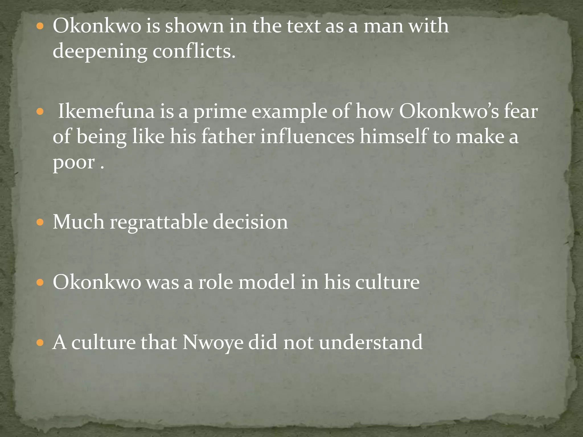 Cultural Conflict in a Things Fall Apart | PPTX