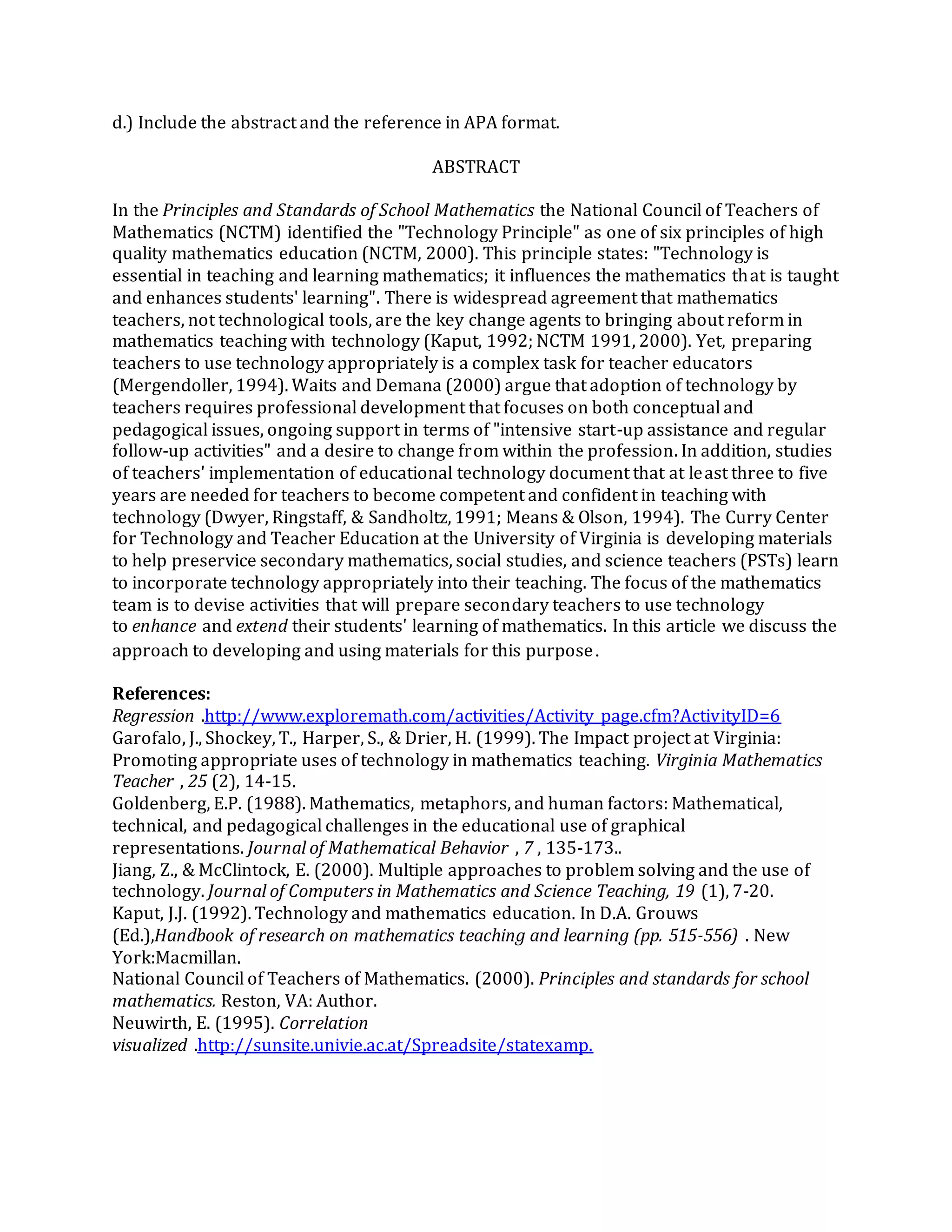 Paper #1 ict in math | PDF