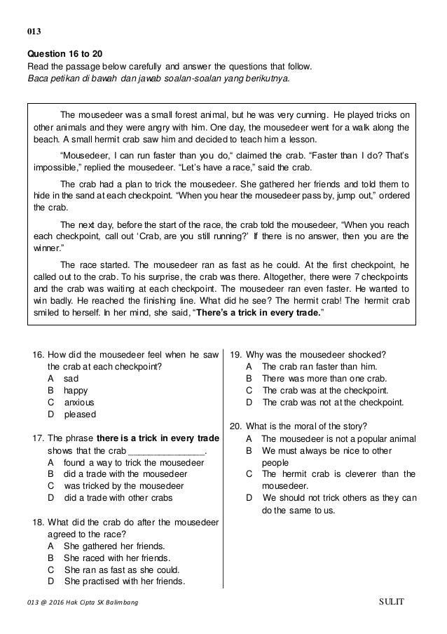 Upsr English Paper 1 Sample Questions Reubenctzx
