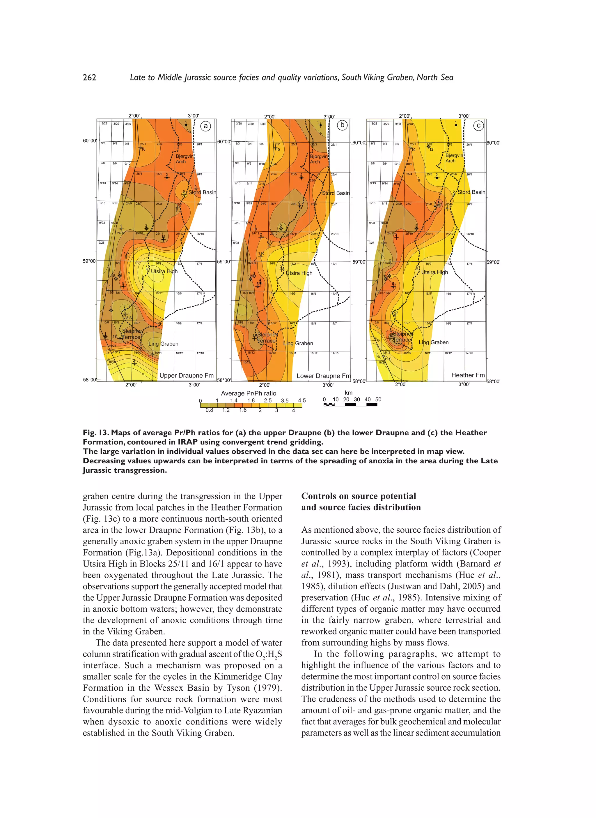 262                                                 Late to Middle Jurassic source facies and quality variations, South Viking Graben, North Sea


                                                2°00'                                                           3°00'                                                                 2°00'                                                         3°00'                                                                   2°00'                                                         3°00'
                                                                                                            1                                                                                                                                1                                                                                                                                        1
           3/28               3/29           3/30
                                                                                                            1.4
                                                                                                                               a                   3/28          3/29           3/30
                                                                                                                                                                                                                                                              1      b              3/28               3/29           3/30      4/26
                                                                                                                                                                                                                                                                                                                                                                                                        c
                                                                                                               0                                                                                                                             1.
                                                                                                                                                                                                                                               20




                                                                                                                                                                                                                              1.4
                                                                                                                                                                                                                                 0
60°00'    9/3                 9/4            9/5
                                                                                                                                      60°00'      9/3            9/4                                                                                                     60°00'    9/3                 9/4                                                                                                  60°00'
                                                              25/1             25/2              25/3                   26/1                                                    9/5          25/1                 25/2               25/3                   26/1                                                      9/5            25/1             25/2                 25/3                26/1
                                                                10                                                                                                                              10                                                                                                                                    10                12
                                                                                                                                                          2
                1.6                                                                              Bjørgvin                                                                                                                            Bjørgvin                                            1.6
                                                                                                                                                                                                                                                                                                  0
                                                                                                                                                                                                                                                                                                                                                                          Bjørgvin
                      0
          9/8                 9/9            9/10                                                Arch                                             9/8           9/9                                                                  Arch                                          9/8                 9/9
                                                                                                                                                                                                                                                                                                                                                                          Arch
                                                                                                                                                                                9/10      10/6                                                                                                                        9/10     10/6




                                                                                                                                                                                                                                                                                                                                                  2
                                                         25/4                  25/5       2          25/6               26/4                                                              25/4                    25/5    2                                 26/4                                                               25/4                   25/5        2           25/6             26/4




                                                                                                                                                                                                                                                0
                                                                                                                                                                                                                                            1.6




                                                                                                                                                                                                                                                                                                                                           1.8
                                                                                                                                                                                                                                     25/6




                                                                                                                                                                                                                                                                                                                                              0
          9/13                9/14           9/15                                                                                                 9/13          9/14                                                                                                               9/131.4
                                                                                                                    1
                                                                                                                                                                                9/15                                                                                                              0 9/14              9/15
                1.2
                      0
                                                                                                        2       Stord Basin                                                                                                                         Stord Basin                                                                                                                   2       Stord Basin
         9/18             9/19                24/9       25/7                  25/8              25/9                   26/7                     9/18           9/19             24/9    25/7                     25/8   9           25/9                   26/7                  9/18                9/19             24/9    25/7                   25/8    9       7    25/9                26/7
                  1                                                                                                                                                                                                                                                                                                                                                        1
                                                                                                 1




                                                                                                                                                                                                                                                                                          1.20
         9/23             9/24                                                                                                                   9/23          9/24                                                                                                               9/23                9/24
                                     1                               2                                                                                                  1                            2                                                                                                                                  2
                                    24/12                25/10                 25/11             25/12                  26/10                                          24/12 2           25/10                   25/11               25/12                  26/10                                            24/12 2           25/10               25/11                   25/12               26/10
                                                                                                                                                                                                             0
                                                                                     15                                                                                                                  1.4

         9/28                                                                                                                                    9/28                                   6S                                                                                        9/28                9/29
                                                          0
                                                     1.8




                                                                                                                                                                                                                                                                                              1
                                         1R                                                                                                                                 1R
                                                                                                                                                                                                                                                                  2.50
59°00'                                                                                                                                                                  2                                                                                                                                     2
                               15/3                      16/1                 16/2               16/3                   17/1 0
                                                                                                                            2.5
                                                                                                                                      59°00'                     15/3                    16/1                    16/2                16/3                   17/1         59°00'                        15/3                   16/1                 16/2                    16/3                17/1         59°00'
                                                                     2                                                                                                                               2                                                                                                                                     2
                                     3                                       Utsira High                                                                           3                                      Utsira High                                                                                    3                                        Utsira High
                                               2




                                                                                     4




                          1S                                                                                                                                     1S                                                                                                                                    1S
                                                                                                                                                                                4
                                         5                                                                                                                                  5                                                                                                                                     5
                      1
                  15/5 15/6                          16/4                     16/5               16/6                   17/4                              15/5 15/6                     16/4                     16/5                16/6               3   17/4                               15/5 15/6                      16/4                 16/5                   16/6                 17/4


                                               1                                                                3
                          1              7
                                                                                                                                                                                                                                                                                                                  8S
                                              8S
            15/8              15/9                   16/7                     16/8                                                                    15/8       15/9                   2 16/7                                                                                       15/8              15/9                   16/7
                                                                                                 16/9                   17/7                                                                                     16/8                16/9                   17/7                                                                                   16/8                   16/9                 17/7
                                                                                                                                                        1.4                                                                                                                              1.
                                                                                                                                                           0                                                                                                                                  80
                                         Sleipner                                                                                                                                                                                                                                             2
                                                                                                                                                                                                                                                                                                             18 Sleipner
            1
                                                                                                                                                                       18 Sleipner
                              18         Terrace                                                                                                                                                                                                                                         2.5
                                                                                                                                                                                                                                                                                                                Terrace
                                                                                                                                                                          Terrace                        Ling Graben
                                                                                                                                                                                                                                                                                            0
                                                                                                                                                                                                                                                                                                                                               Ling Graben
                      16/24                                              Ling Graben                                                                                                                                                                                                          3
                1.80
                  2 15/12                            16/10                    16/11              16/12                  17/10                                    15/12                  16/10                    16/11               16/12                  17/10                                      15/12                  16/10                16/11                  16/12                17/10
                                                                                                                                                                                                                                                                                                                                                                                                17/10




                                                                                                                                                                                                                                                                                         3.
                                                                         3                1.20
                                                                                                                                                                                                                         2




                                                                                                                                                                                                                                                                                              50
                2.50                                 2                                                                                                                                                                                                                                                  11 S
                      16/29                                                                                                                                   16/29                                                                                                                               16/29
                  3
                   0
                3.5




                                                                                                                                                                                                                                                                                                                                                                                           4
                                                                4
                                                                                 Upper Draupne Fm                                                                                                                        Lower Draupne Fm                                                     4
                                                                                                                                                                                                                                                                                                                                                        3.5
                                                                                                                                                                                                                                                                                                                                                              0                  Heather Fm
58°00'                                                                                                                                58°00'                                                                                                                             58°00'                                                                                                                             58°00'
                                             2°00'                                                              3°00'                                                           2°00'                                                               3°00'                                                             2°00'                                                               3°00'
                                                                                                                                          Average Pr/Ph ratio                                                                                                    km
                                                                                                                         0            1         1.4             1.8                   2.5            3.5                 4.5                        0        10 20 30 40 50
                                                                                                                                0.8       1.2           1.6                 2                  3                   4



Fig. 13. Maps of average Pr/Ph ratios for (a) the upper Draupne (b) the lower Draupne and (c) the Heather
Formation, contoured in IRAP using convergent trend gridding.
The large variation in individual values observed in the data set can here be interpreted in map view.
Decreasing values upwards can be interpreted in terms of the spreading of anoxia in the area during the Late
Jurassic transgression.


graben centre during the transgression in the Upper                                                                                                                                                                          Controls on source potential
Jurassic from local patches in the Heather Formation                                                                                                                                                                         and source facies distribution
(Fig. 13c) to a more continuous north-south oriented
area in the lower Draupne Formation (Fig. 13b), to a                                                                                                                                                                         As mentioned above, the source facies distribution of
generally anoxic graben system in the upper Draupne                                                                                                                                                                          Jurassic source rocks in the South Viking Graben is
Formation (Fig.13a). Depositional conditions in the                                                                                                                                                                          controlled by a complex interplay of factors (Cooper
Utsira High in Blocks 25/11 and 16/1 appear to have                                                                                                                                                                          et al., 1993), including platform width (Barnard et
been oxygenated throughout the Late Jurassic. The                                                                                                                                                                            al., 1981), mass transport mechanisms (Huc et al.,
observations support the generally accepted model that                                                                                                                                                                       1985), dilution effects (Justwan and Dahl, 2005) and
the Upper Jurassic Draupne Formation was deposited                                                                                                                                                                           preservation (Huc et al., 1985). Intensive mixing of
in anoxic bottom waters; however, they demonstrate                                                                                                                                                                           different types of organic matter may have occurred
the development of anoxic conditions through time                                                                                                                                                                            in the fairly narrow graben, where terrestrial and
in the Viking Graben.                                                                                                                                                                                                        reworked organic matter could have been transported
    The data presented here support a model of water                                                                                                                                                                         from surrounding highs by mass flows.
column stratification with gradual ascent of the O2:H2S                                                                                                                                                                          In the following paragraphs, we attempt to
interface. Such a mechanism was proposed on a                                                                                                                                                                                highlight the influence of the various factors and to
smaller scale for the cycles in the Kimmeridge Clay                                                                                                                                                                          determine the most important control on source facies
Formation in the Wessex Basin by Tyson (1979).                                                                                                                                                                               distribution in the Upper Jurassic source rock section.
Conditions for source rock formation were most                                                                                                                                                                               The crudeness of the methods used to determine the
favourable during the mid-Volgian to Late Ryazanian                                                                                                                                                                          amount of oil- and gas-prone organic matter, and the
when dysoxic to anoxic conditions were widely                                                                                                                                                                                fact that averages for bulk geochemical and molecular
established in the South Viking Graben.                                                                                                                                                                                      parameters as well as the linear sediment accumulation
 