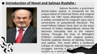 "Changing Identity and Postcolonial Struggles in Salman Rushdie's ...