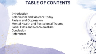 Paper _ 203 The Postcolonial Studies ‘The Wretched of the Earth’ | PPTX