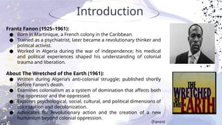 Paper _ 203 The Postcolonial Studies ‘The Wretched of the Earth’ | PPTX