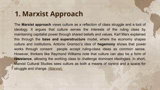 Cultural Studies: Power, Identity, and Ideology in Society | PPTX