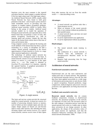 Artificial Neural Network and its Applications | PDF