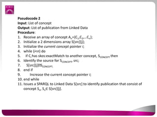 Scientific Publication Retrieval in Linked Data | PPT