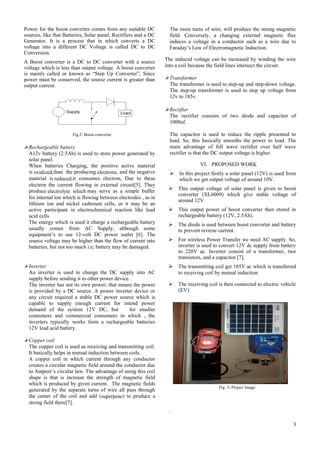 RESEARCH PAPER ON SOLAR BASED WIRELESS CHARGING | PDF