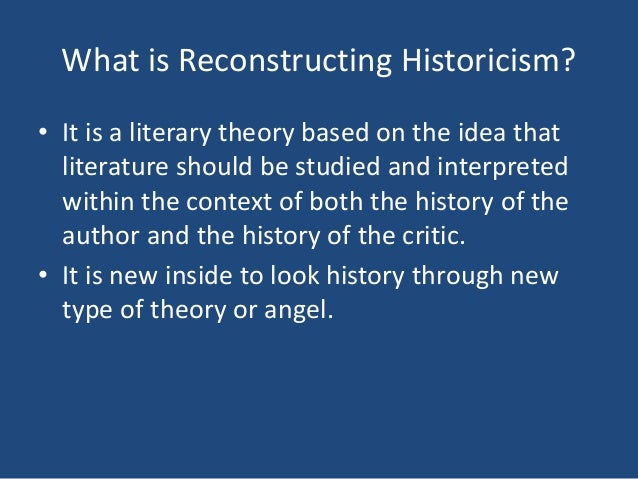 New Historicism Southasianmonitor