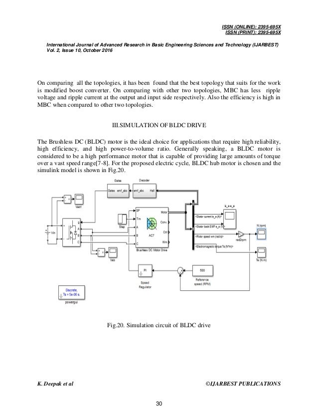 Simulation and Implementation of Electric Bicycle employing BLDC Drive