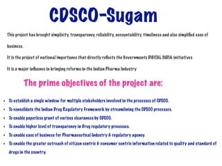 CDSCO- Functions & Responsibilities