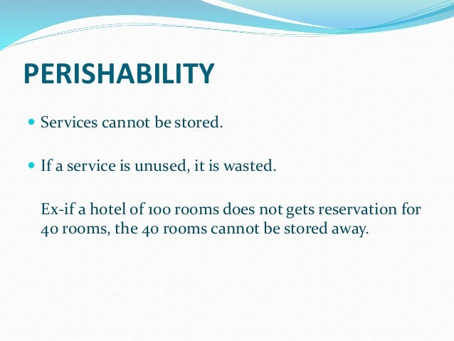 perishability in tourism industry