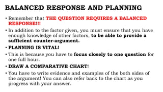 HISTORY IGCSE REVISION - PAPER 4 - DETAILED GUIDE ABOUT HOW TO ANSWER ...