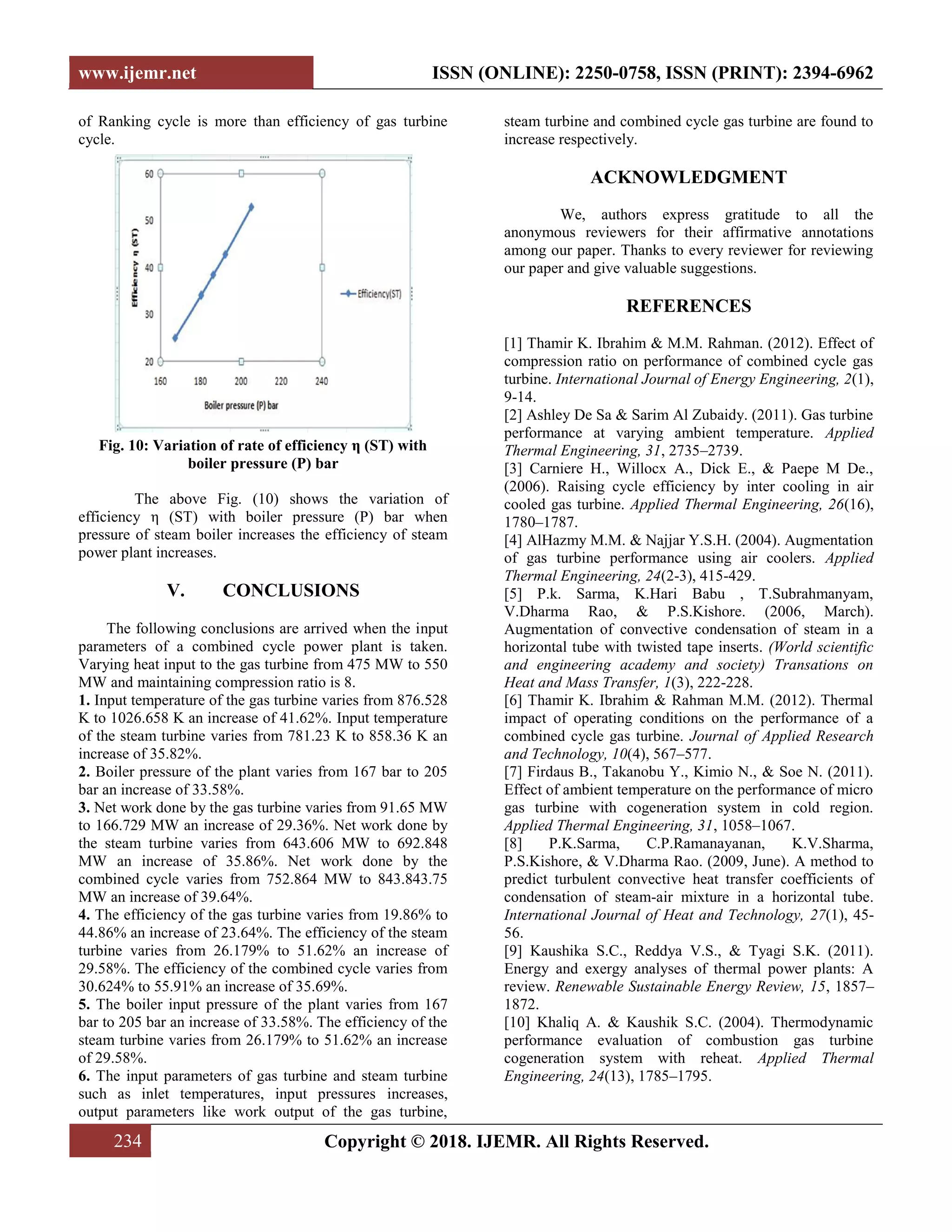 Thermal Efficiency of Combined Cycle Power Plant | PDF | Power and ...