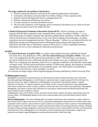 Important Information Published Information Sources and Services | PDF