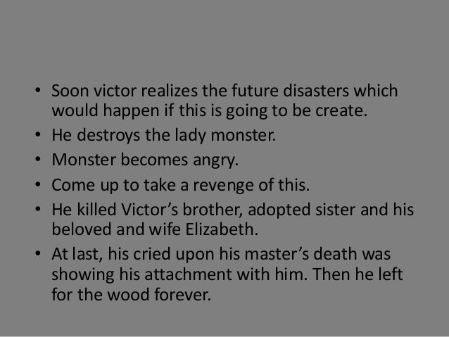 Destruction of the female monster in frankenstein picture