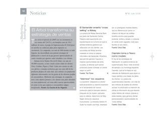 12
                      Noticias                                                                                                                           Nº 8 Julio 2006




Intelligence Review
Marketing
                                                                                         El Santander enseña “cross                 por un prestigioso modista italiano,
                      El Árbol transforma su                                             selling” a Abbey                           que se diferencia por poner un
                                                                                         La compra de Abbey Nacional Bank           refuerzo de tela en las rodillas,
                      estrategia de ventas                                               por parte del Santander Central            bolsillos anchos para guardar

                            ras cerrar el ejercicio de 2005 con un incremento en         Hispano está suponiendo una                pulseras, anillos y relojes, y costuras

                      T
    The




                            sus ventas del 3,61% y un beneficio neto de 19,4             transformación en la forma en que la       en verde (color sagrado), todo para
                      millones de euros, el grupo de Supermercados El Árbol puso         entidad británica gestiona sus             facilitar el rezo diario.
                      en marcha un ambicioso plan para impulsar su                       relaciones con los clientes. Las           Fuente: Cinco Días                        l
                      crecimiento. La compañía, con más de 400 tiendas en toda           sucursales de Abbey tendrán
                      España, ha desarrollado una potente estrategia de                  instalado en breve el sistema              Caprabo toma a Tesco
                      fidelización a través de la que generar oportunidades de           informático del Santander, Alhambra,       como modelo
                      venta cruzada que aporten valor añadido a sus clientes.            que permite generar mayores y              El rey de las estrategias de
                          Además de la Tarjeta Oro de El Árbol, con más de               mejores oportunidades de venta             fidelización, la cadena británica de
                      40.000 usuarios, se han creado cuatro clubes de clientes:
                                                                                         cruzada, al detectar qué nuevos            supermercados Tesco, está sirviendo
                      Vino, Cuídate, Peques y Vital. Cada uno cuenta no sólo
                                                                                         productos puede contratar un cliente       de ejemplo a su homóloga española
                      con ofertas y ventajas exclusivas que van más allá de los
                                                                                         según su perfil.                           Caprabo, que se ha fijado en sus
                      productos propios de cada club, sino además con propuestas
                                                                                         Fuente: The Times                      l   métodos de fidelización para sacar un
                      diferentes relacionadas con los gustos de los distintos perfiles
                                                                                                                                    mayor partido a sus bases de datos
                      de consumidores. Mediante esta estrategia, la compañía
                      tiene como objetivo premiar a los clientes más fieles dándoles     “Islamizar” los vaqueros                   de clientes. La cadena de

                      un trato preferencial, así como abrir nuevas oportunidades         La expresión "adaptarse al cliente"        supermercados Caprabo, con más de
                      de venta en las que empresa y consumidores salgan                  está alcanzando su máxima expresión        dos millones de tarjetas de clientes
                      beneficiados. Fuente: La Gaceta de los Negocios              l     en el lanzamiento de nuevos                activas, ha anunciado su intención de
                                                                                         productos para el mercado islámico.        utilizar la información de que dispone
                                                                                         Después de los hiyabs -pañuelos            sobre hábitos de compra, gracias a
                                                                                         para la cabeza- deportivos de Nike,        estas tarjetas, para generar ofertas
                                                                                         llegan ahora los vaqueros                  personalizadas y oportunidades de
                                                                                         musulmanes. La empresa italiana Al         "cross selling".
                                                                                         Quds ha creado una línea, diseñada         Fuente: Cinco Días                        l
 