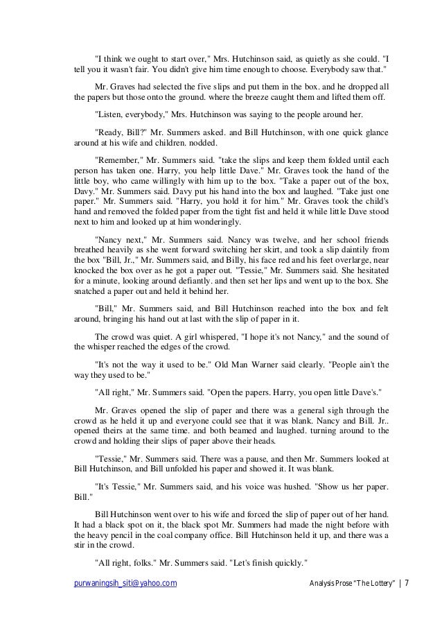 essays over the lottery Book reports essays: the lottery by shirley jackson the lottery the lottery by shirley jackson was published that have been forgotten or changed over. essays over the lottery Book reports essays: the lottery by shirley jackson the lottery the lottery by shirley jackson was published that have been forgotten or changed over.