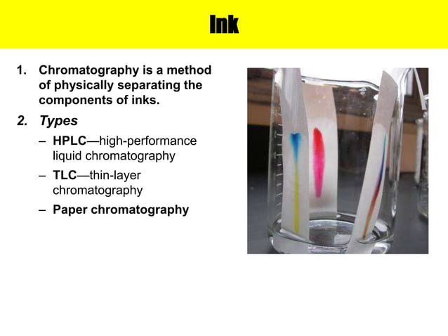 Testing Ink Solubility paper_and_ink_examination.ppt