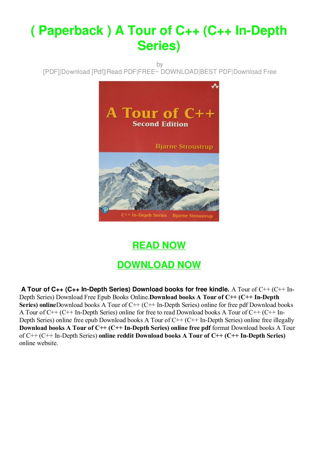 ( Paperback ) A Tour of C++ (C++ In-Depth Series)