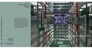 22|2004




                                                                                                                                                                                                           !"#$%&'(%)*++,
                                                                                                 !"#$%&'(%)*++,-./01
                                                                                                                  4)M802#08$EB4M
                                                                                                                   (2%-$%&'(%
                                                                                                                    024()$8$82&
!"!"!"#"$""""%"&"'""""(")"'"'"$""""*"("'"$"+"*","-"."/"/




                                                                                      <1)#&)=#>)&"$)#?/8-68&;#8'#-20"$)6#"$#
                                                                                      @"')2#6)#-"#A)72%4"#B#C&'/%;&$)'!#<1)#
                                                                                      (%2D)0$#8'#"#-"%;)#*+#'$2%)E#02&$"8&)%#$1"$#
                                                                                      12/')'#$1)#F"8&#G"--#27#<1)#>)&"$)#"&6#
                                                                                      024(-)4)&$"%E#27780)#"&6#=2%H#'("0)'!#
                                                                                      I--#')&"$2%J'#27780)'#7"0)#A)72%4"#=18-)#
                                                                                      =2%H#'("0)'#7"0)#$1)#K"0H#"&6#'86)#'$%))$!#
                                                                                      I002%68&;#=8$1#$1)#>)&"$)#024(2'8$82&#
                                                                                      %)'/-$8&;#7%24#)-)0$82&'L#)"01#27780)#=8--#
                                                                                      3("8&$5#$1)#7"0"6)#8-2%'#$1"$#%)(%)')&$#
                                                                                      )"01#6877)%)&$#(2-8$80"-#("%$E!#




                                                                                                                                     !!!"#$%"&'("%)&$#*+,-).)-#'$%/0$/%)#12/')'##$1)#3(-)&/45#"&6#27,
                                                                                                                                     780)#'("0)#72%#9*:#')&"$2%'#"&6#'$"77!!!#7"08-8$8)'#"%)#"%"&;)6#"%,
                                                                                                                                     %2/&6#"#;%)"$#3"$%8/45#!!!
                                                                      design team
                                                                   !"#$%&#%'%()$*
                                                                 luisvicenteFlores
                                                                         +Erik Rios

                                                                            +ark
                                                           GRUPOARQUITECTURA
                                                                Daniel Alvarez F.
 