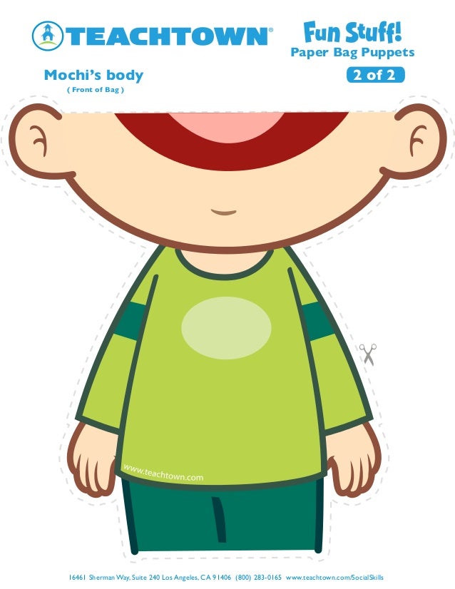 Paperbagpuppets teach town