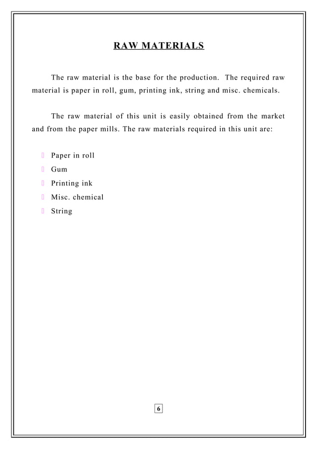 Paper bags( Business Plan) PDF