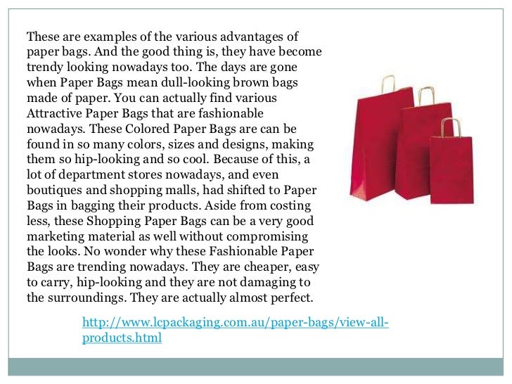 Paper bags ppt 0314