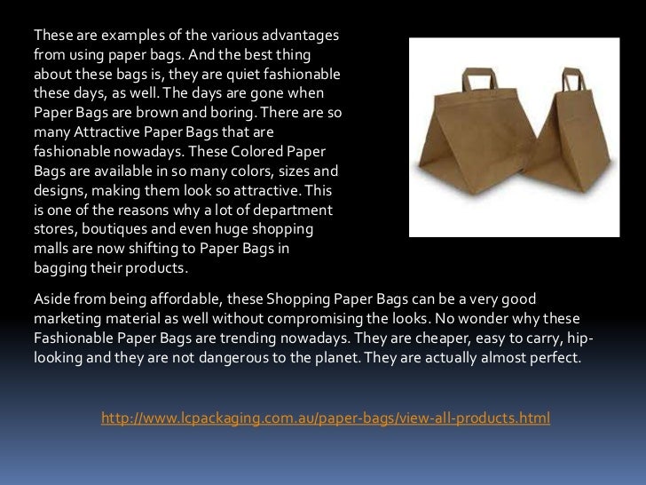 Paper bags ppt 0315