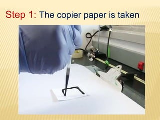 Step 1: The copier paper is taken
 