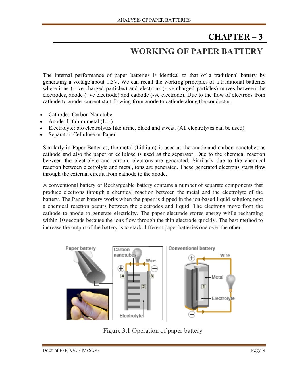 literature review on paper battery