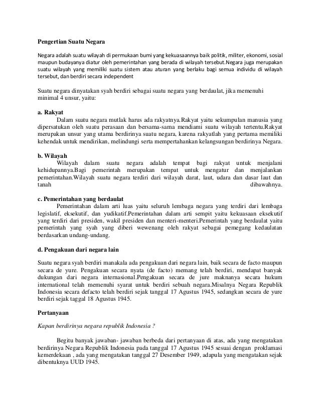 Sejarah berdirinya bangsa indonesia secara singkat