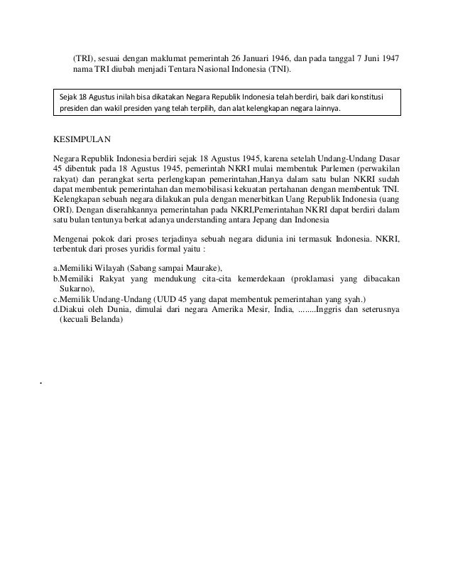 Sebutkan Syarat Syarat Berdirinya Suatu Negara Coba Sebutkan