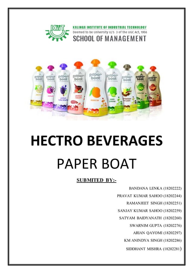 Paper boat 2019 market analysis (factor analysis)) PDF