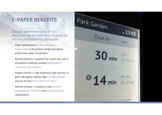 Papercast - SELF-SUSTAINABLE E-INK BUS STOP PASSENGER INFORMATION ...