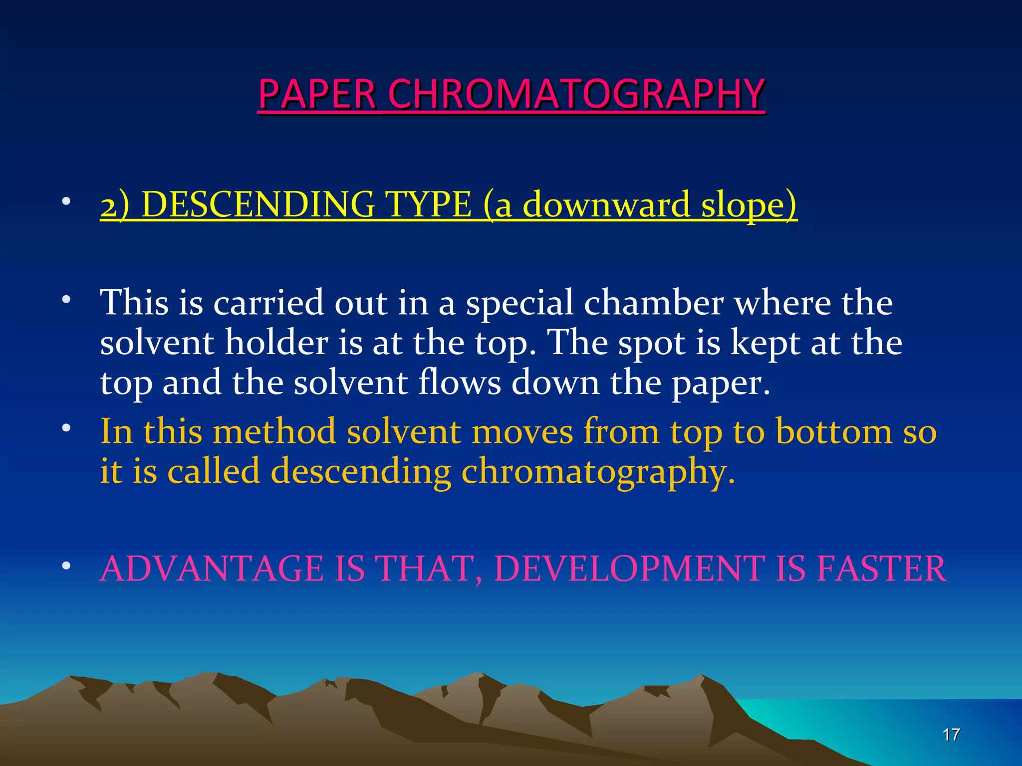 Paper Chromatography PPT (new) | PPT