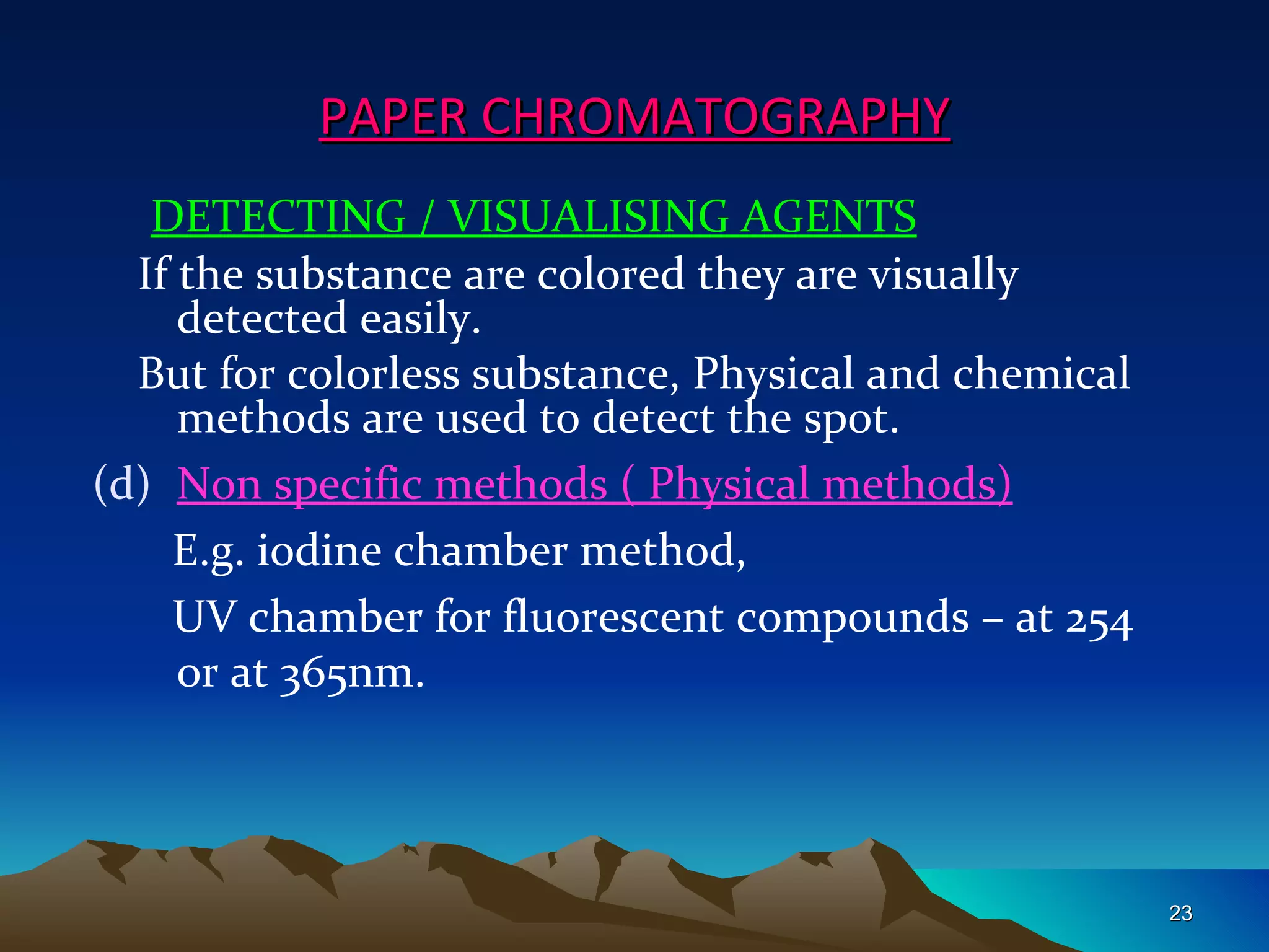 Paper Chromatography PPT (new) | PPT