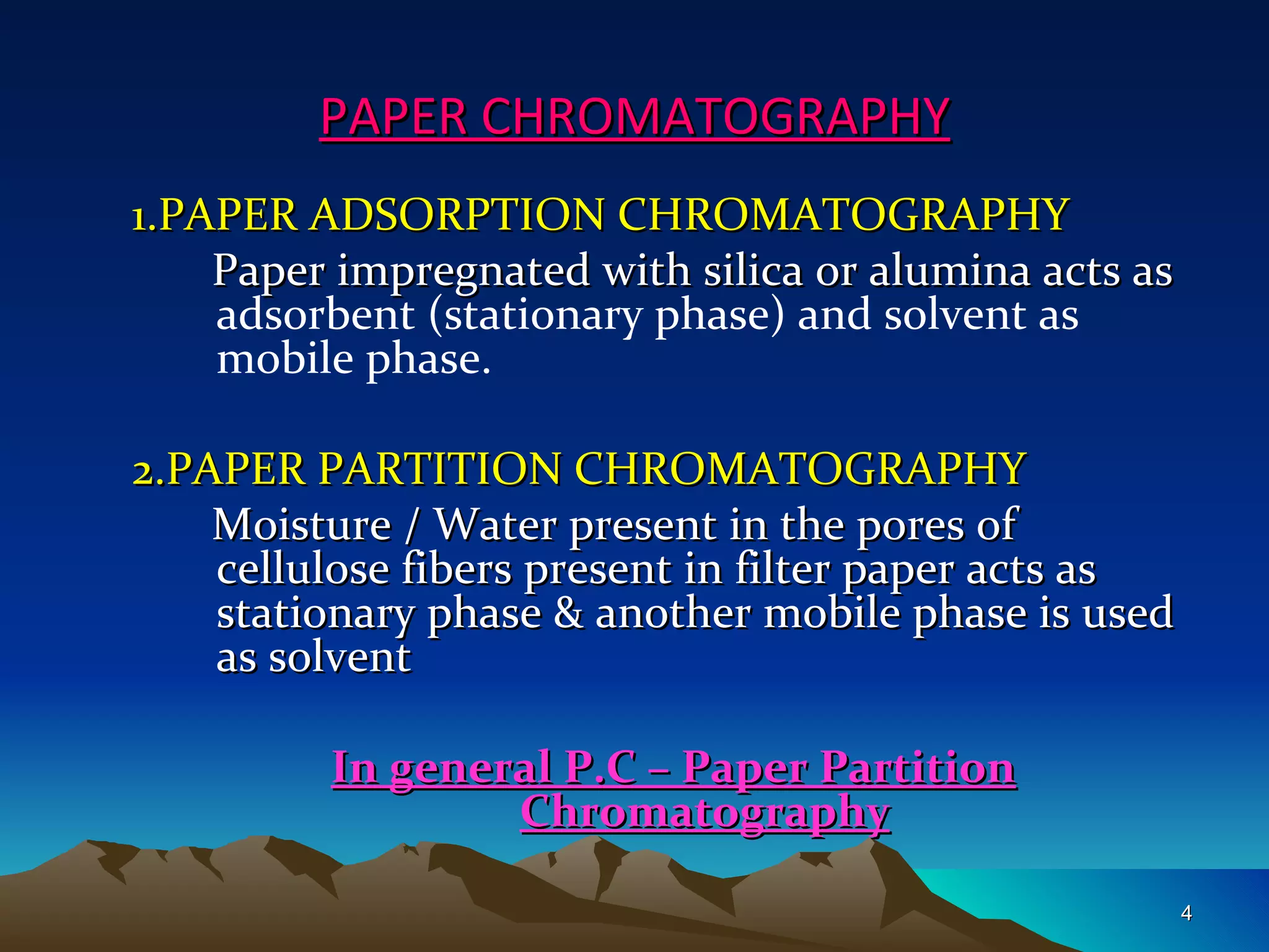 Paper Chromatography PPT (new) | PPT