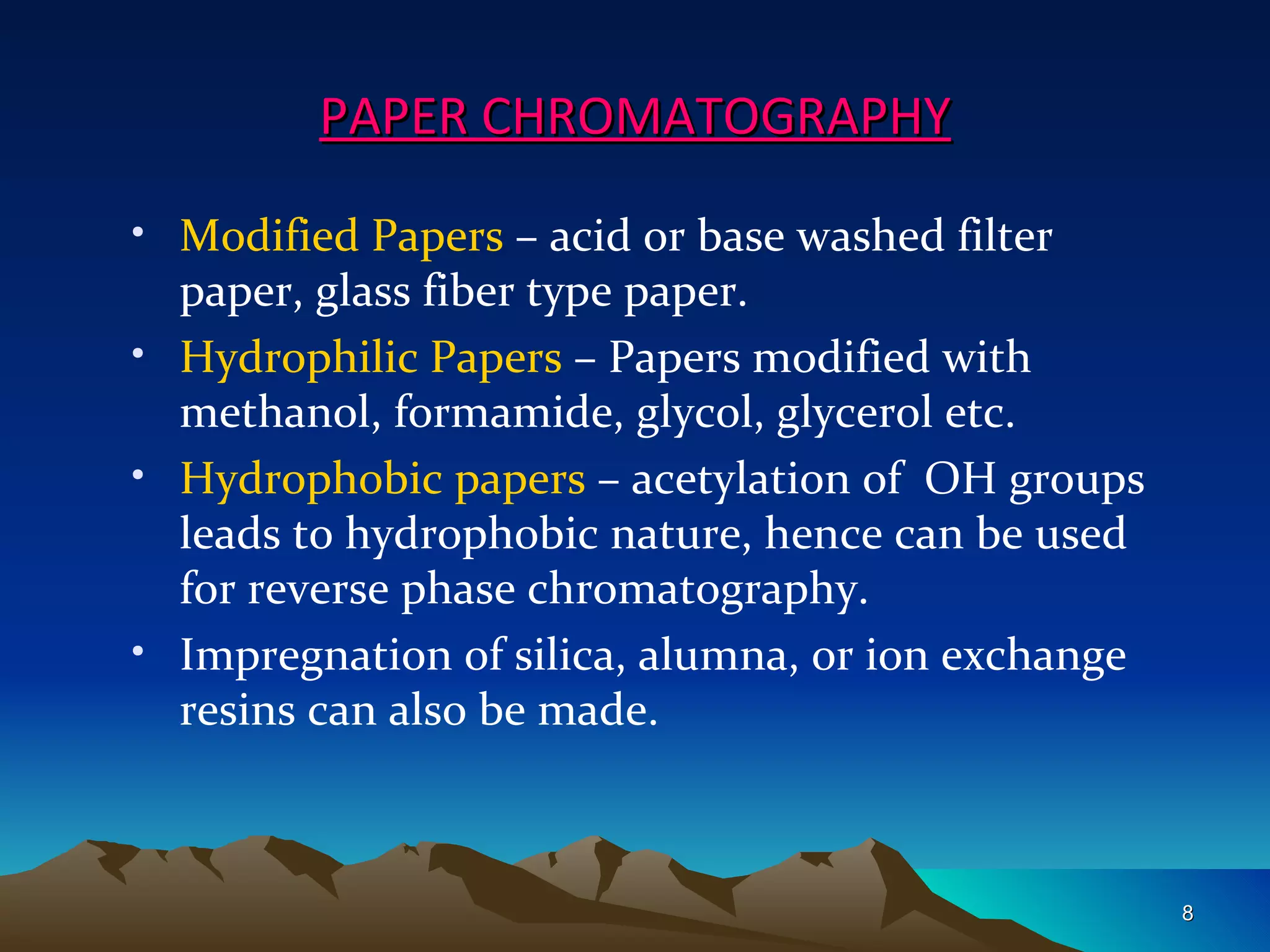 Paper Chromatography PPT (new) | PPT