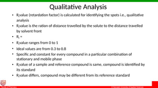 Retention Factor Values In paper chromatography there are two phases one is the stationary ...