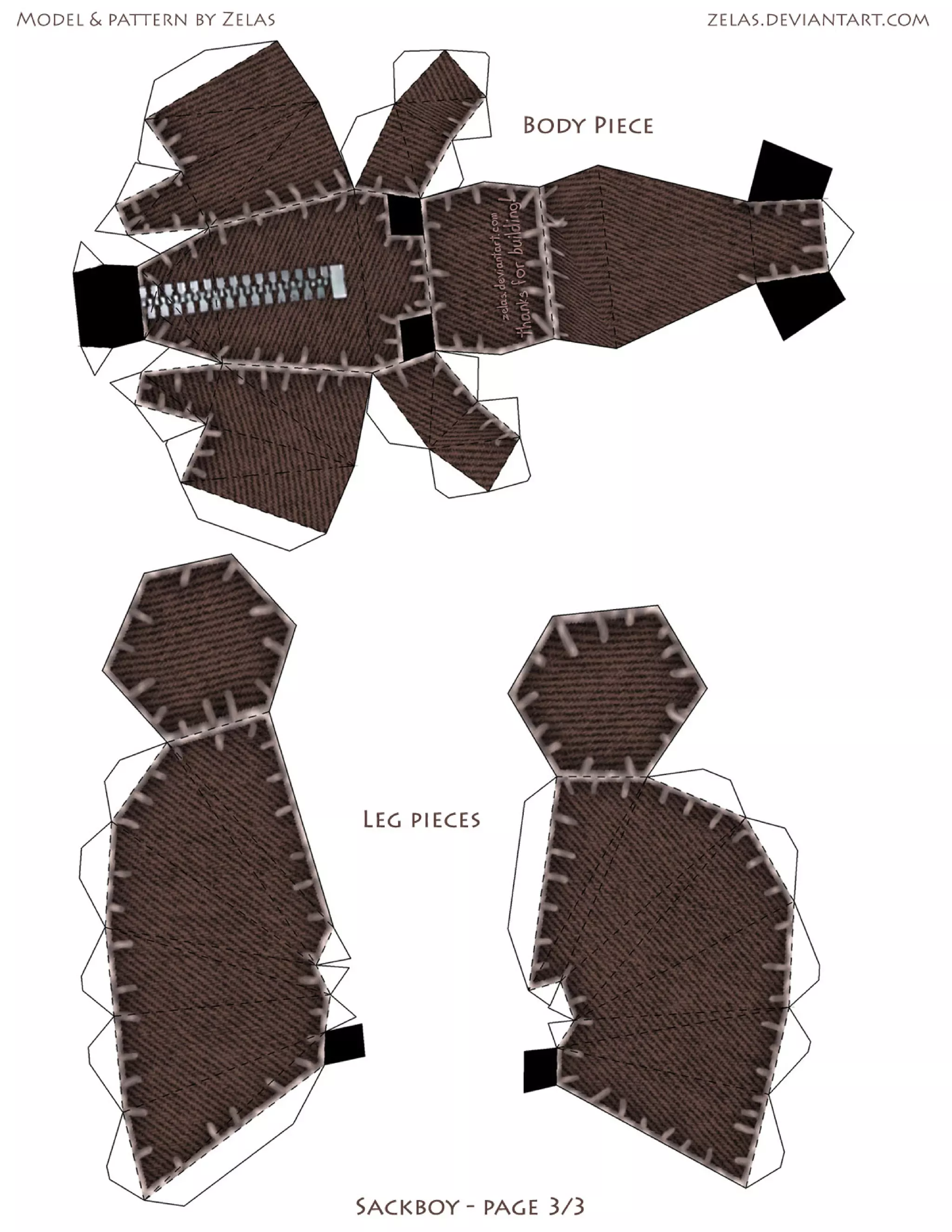 Papercraft Sackboy