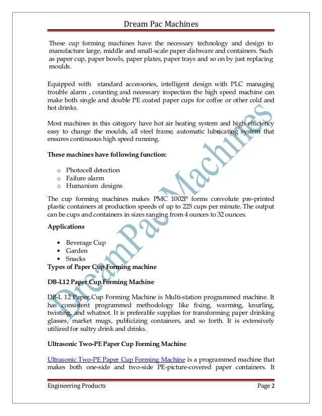 Paper Cup Making Machine Manufacturers in Coimbatore