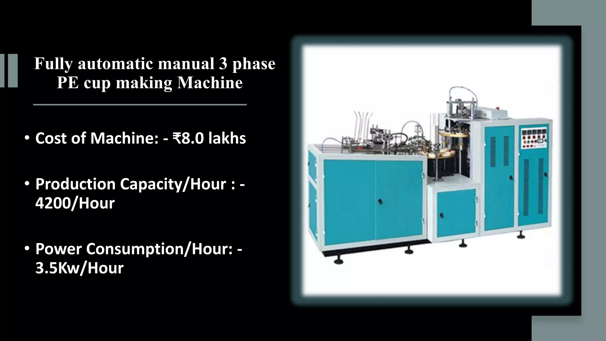 Paper cup manufacturing business | PPTX