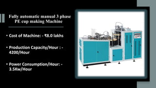 Paper cup manufacturing business | PPTX