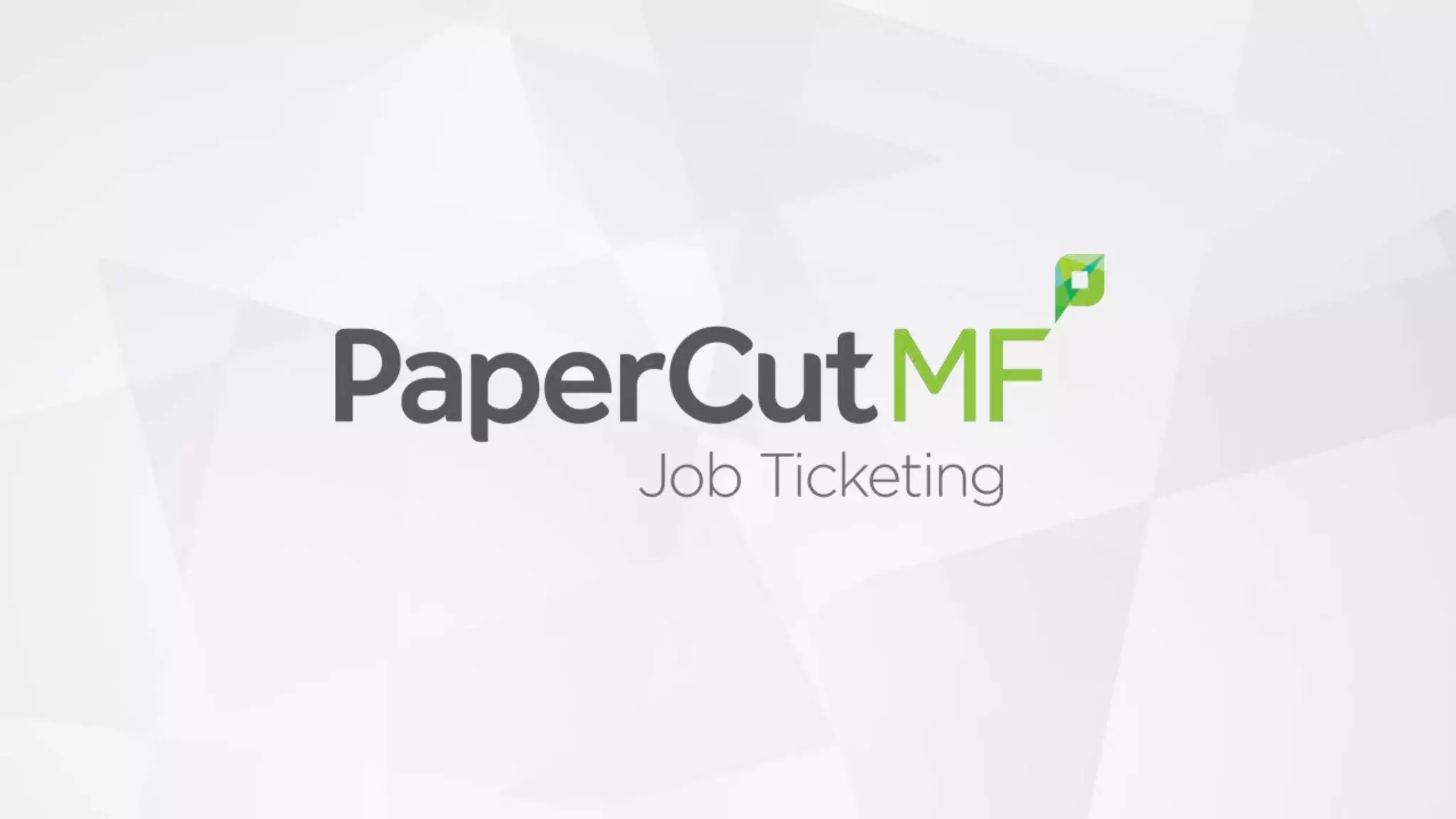 PaperCut Job Ticketing PPT