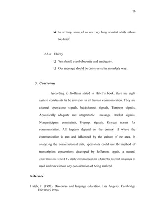 Discourse Analysis Paper | DOCX