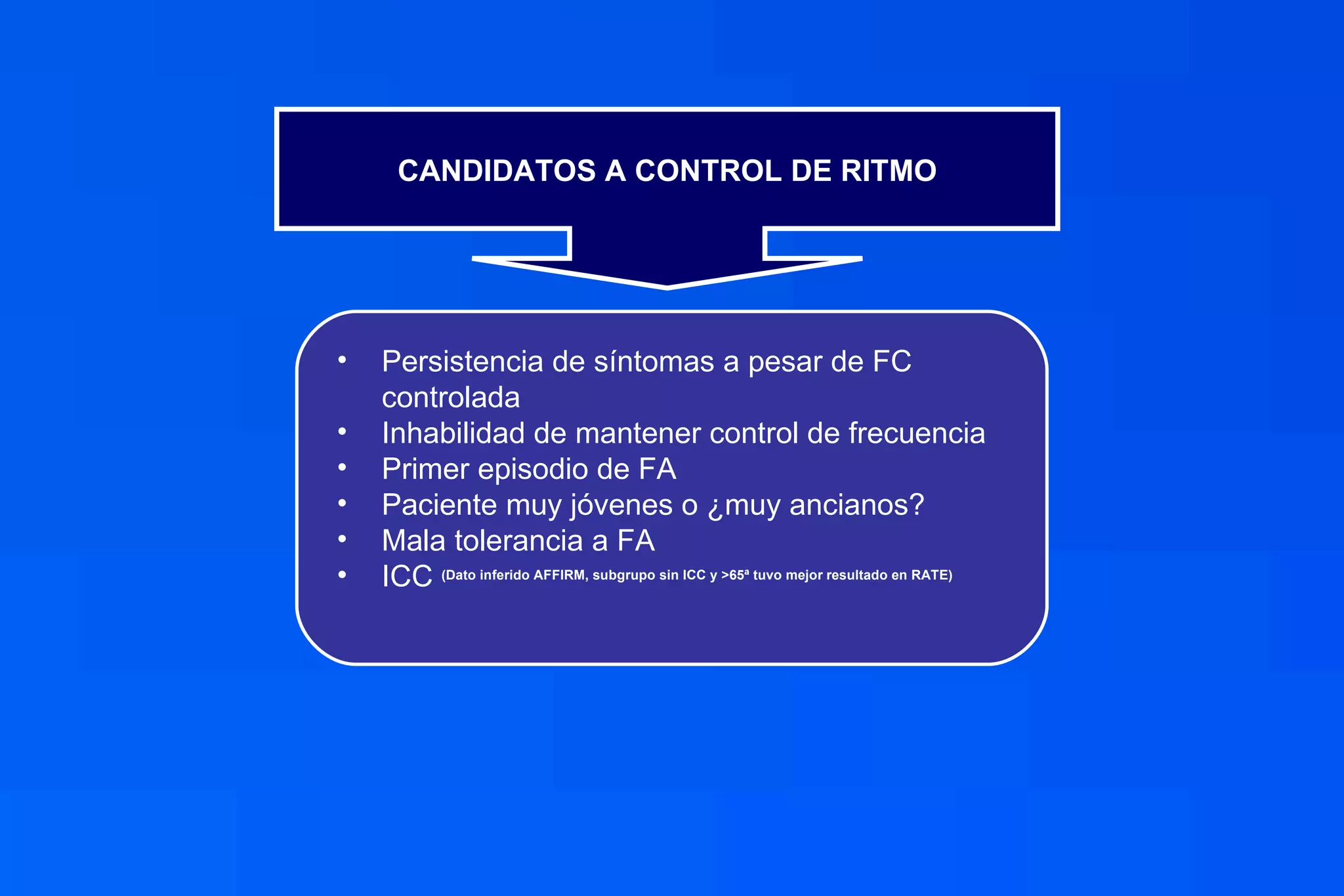 Control de Ritmo versus Frecuencia en Fibrilación Auricular, Rate ver…