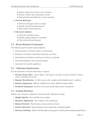 Cape Classification System Classification-Aware Paper Evaluation for Reviewers | PDF